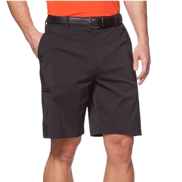 Chaps Men’s Golf Cargo Shorts. Polyester Blend 6 Pocket Black Size 32 #1110 - Picture 1 of 6